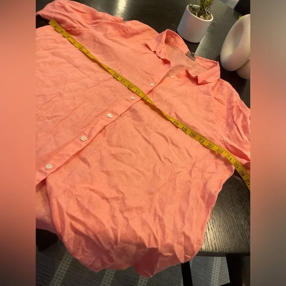 J. Jill 100% linen button front blouse shirt XL - Picture 5 of 6